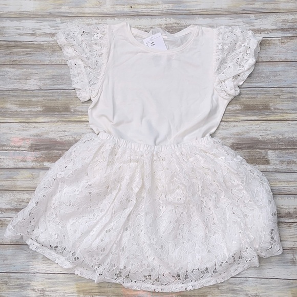 NEW H&M White Lace Top and Skirt Set US 6-8 Girls - Picture 2 of 8